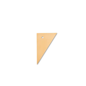 Bagstykke: Triangle (Gold colour)