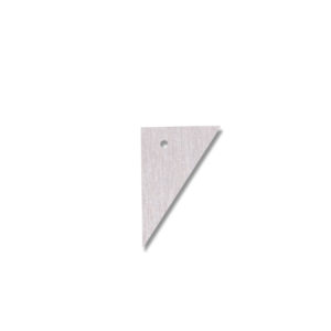 Bagstykke: Triangle (Silver colour)