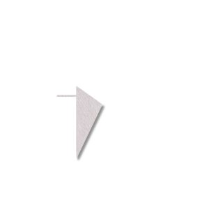 Forstykke: 3D Triangle (Silver colour)