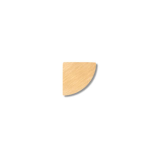 Forstykke: Quarter Circle (Gold colour - Brushed)
