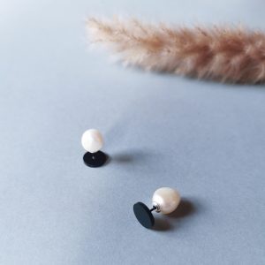 Sæt: Dot + Baroque Pearl (Black/White)
