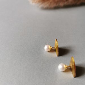 Sæt: Quarter Circle + Pearl Round (Gold Colour)