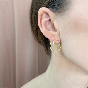 Sæt: Outline Dot + Outline Circle (Gold Colour)