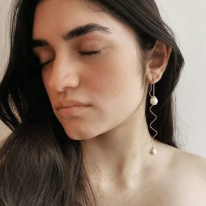 Wire 06 Gold Colour w/ Baroque Pearls