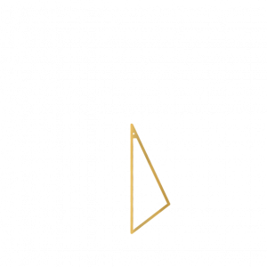 Bagstykke: Outline Triangle (Gold colour - Polished)
