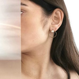 Sæt: Sphere + Outline Circle + Champagne Pearl (Gold Coloured lock)