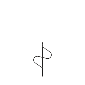 Ørestik: Wire 07 (Black)