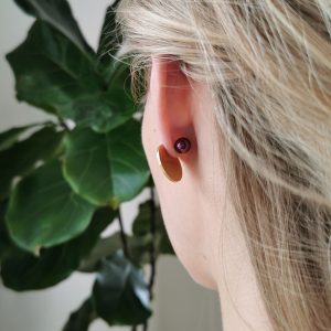 Sæt: Circle + Aubergine (Gold Coloured Lock)