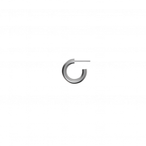 Forstykke: Mini Chunky Hoop (Silver colour/Brushed)